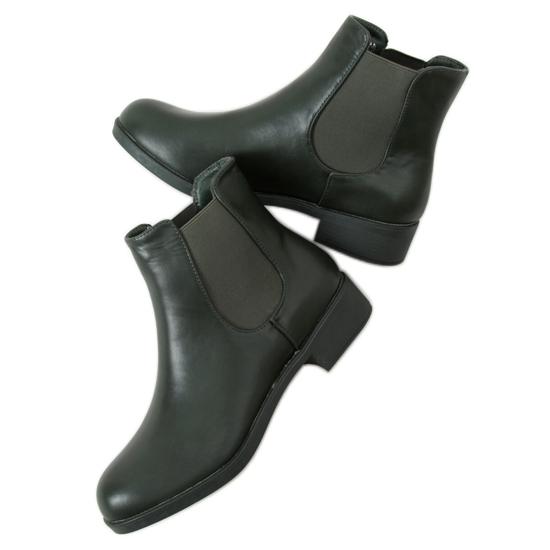 Cizme Chelsea de dama clasice Modena Atpovirens verde