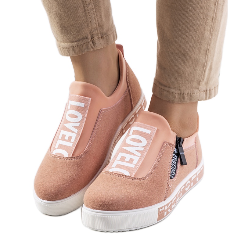 Tenisi slip-on roz Lovelo
