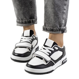 Tenisi Kadie de damă de culoare neagră alb