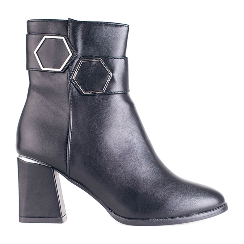 T.Sokolski Cizme negre Sokolski dama pe un stâlp lat negru