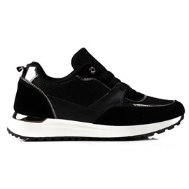 Tenisi de dama Black Shelovet cu model de sarpe negru Tenisi de dama Black Shelovet cu model de sarpe negru