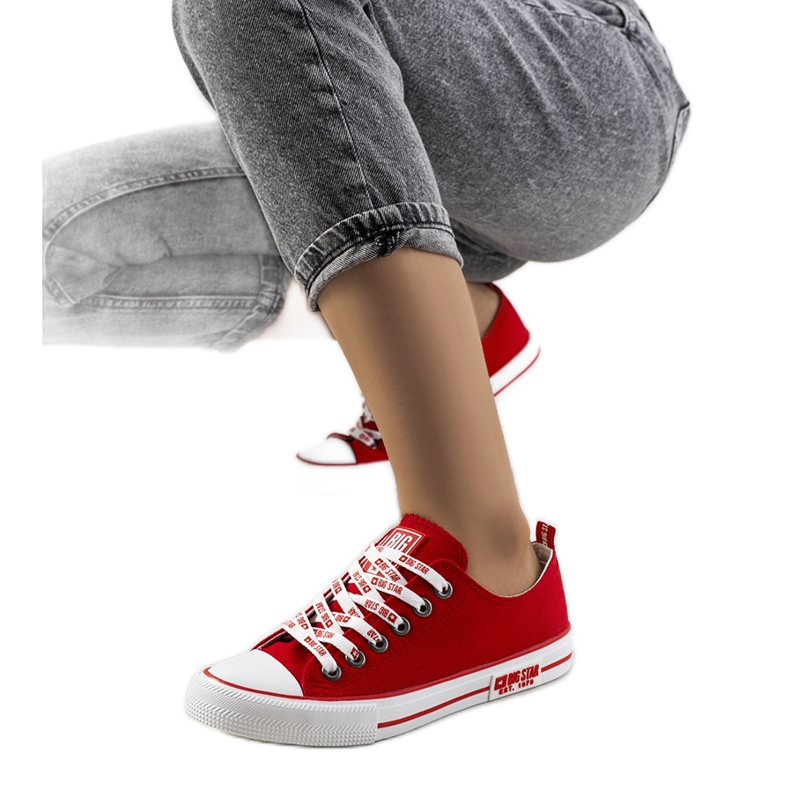 Tenisi roșii clasici Big Star KK274104 roșu