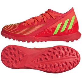 Pantofi Adidas Predator Edge.3 Tf Jr GV8503 roșu portocale si rosii