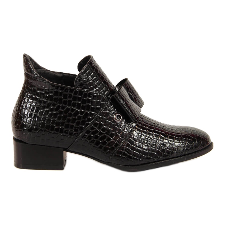 Cizme dama Cizme Jodhpur cu fundita Potocki neagra lacuita negru