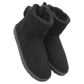 Emusy cu fundita de lână Kelly Black negru