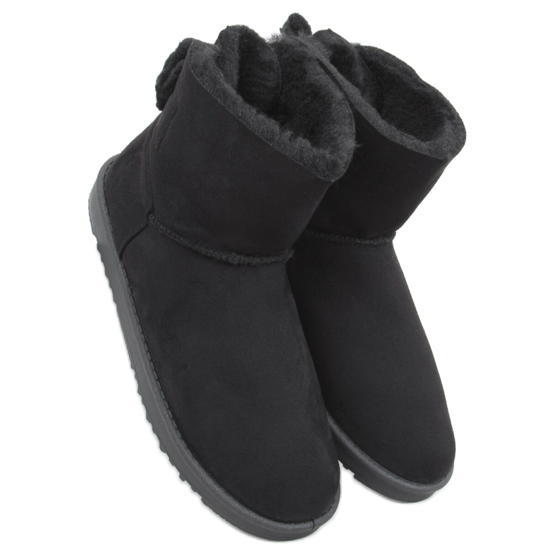 Emusy cu fundita de lână Kelly Black negru