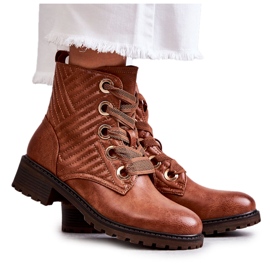 PG1 Cizme Matlasate Piele Cu Maro Torino Warming