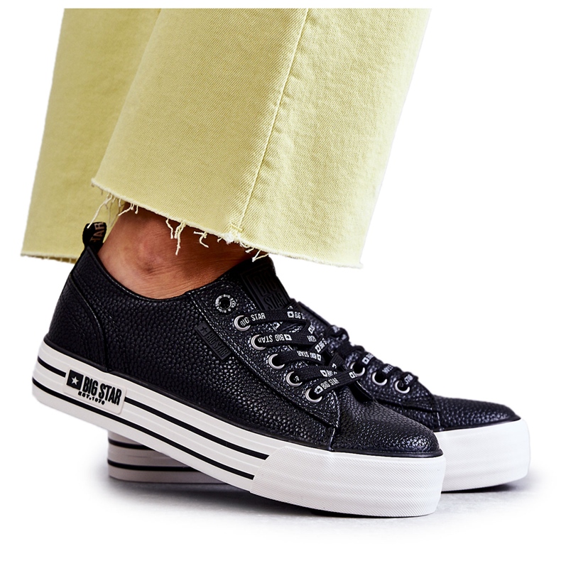 Pantofi de damă joasă Big Star KK274015 Negri negru