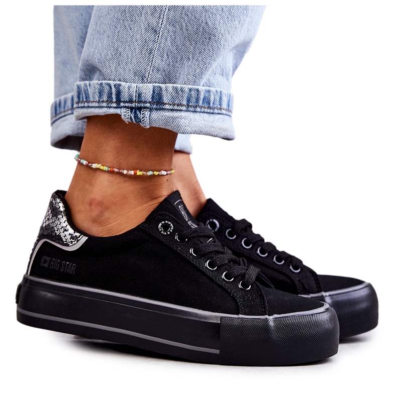 Pantofi de damă Material Big Star KK274036 Negru