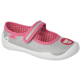 Pantofi copii Befado 114X501 roz argint gri Pantofi copii Befado 114X501 roz argint gri
