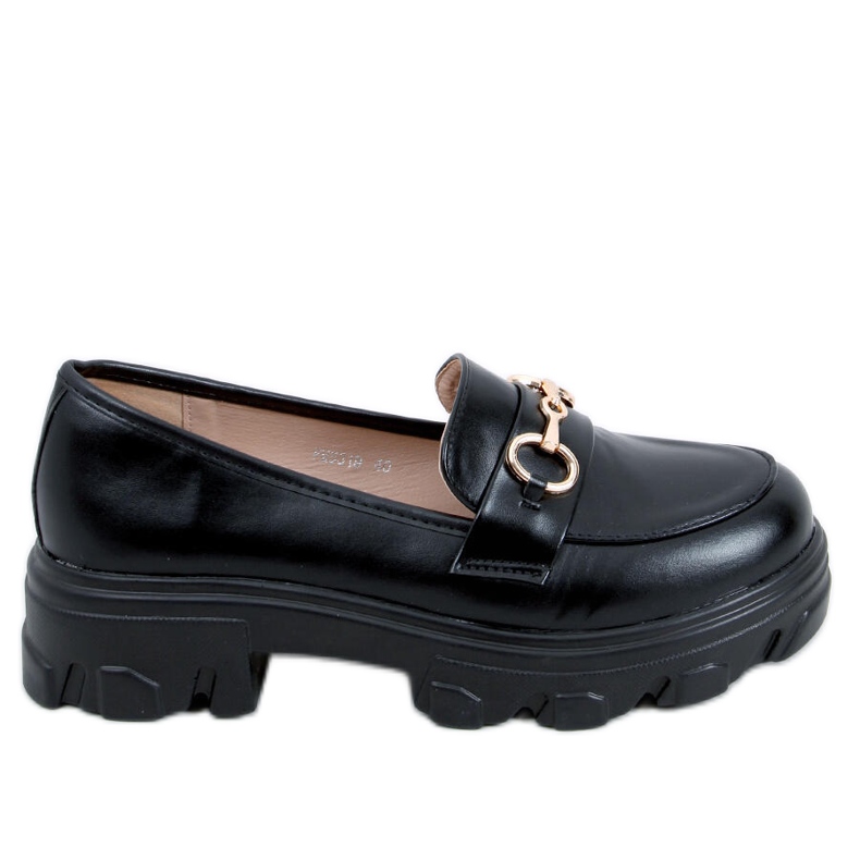 PA1 Mocasini cu talpa inalta de la Eloise Black negru