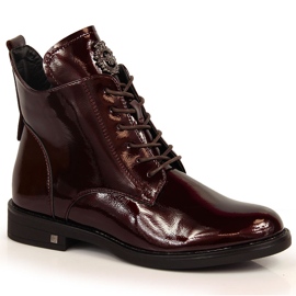 Pantofi dama, lacuiti, visiniu, Potocki claret roșu Pantofi dama, lacuiti, visiniu, Potocki claret roșu