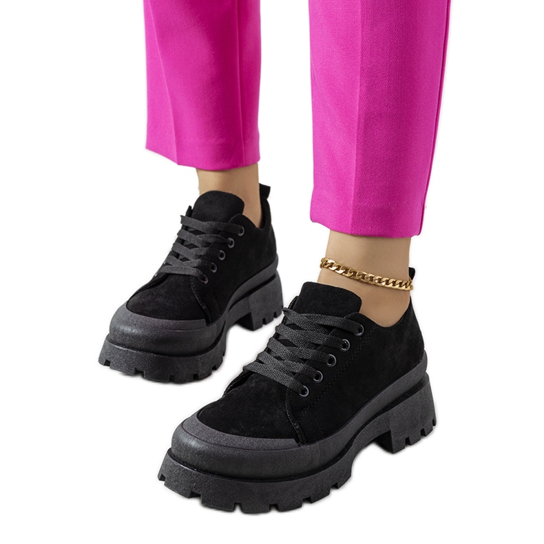 Tenisi negri pe platforma Dearth negru