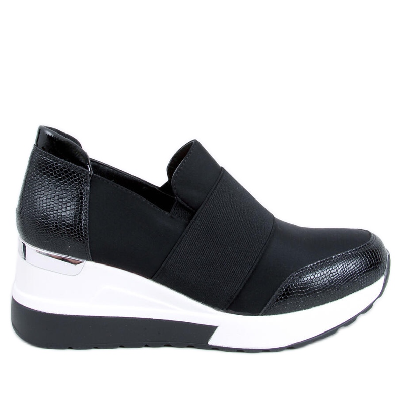 PA1 Pantofi cu pană Zelda Black negru