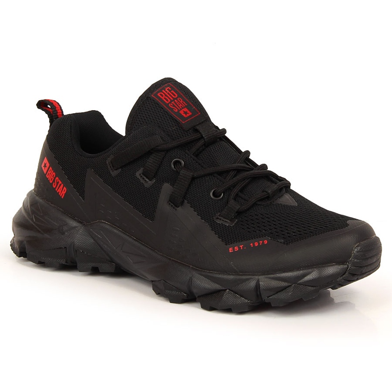 Pantofi de trekking negri pentru bărbați Big Star KK174109 negru