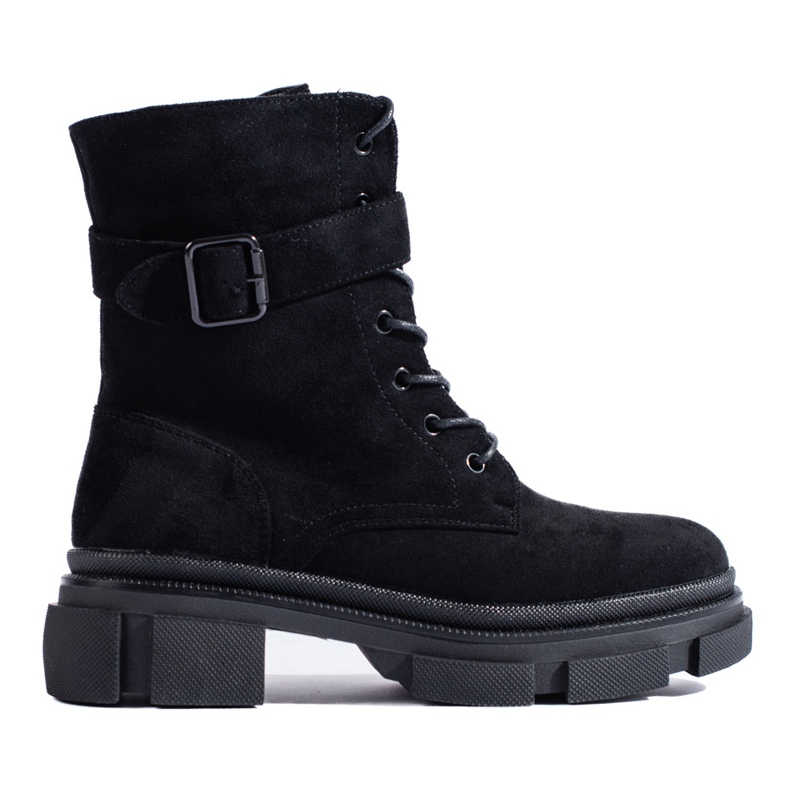 Genți negre de damă pe talpă groasă Shelovet negru