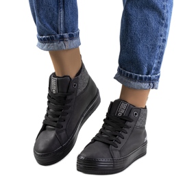 Tenisi caldi pe pană Big Star II274147 negru