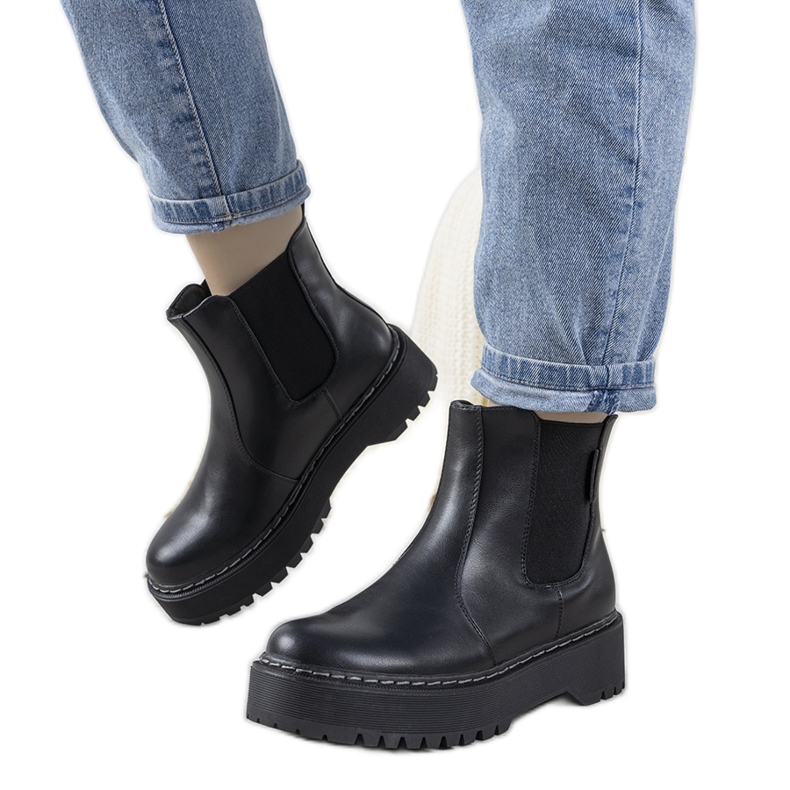 Cizme negre Big Star II 274101 negru