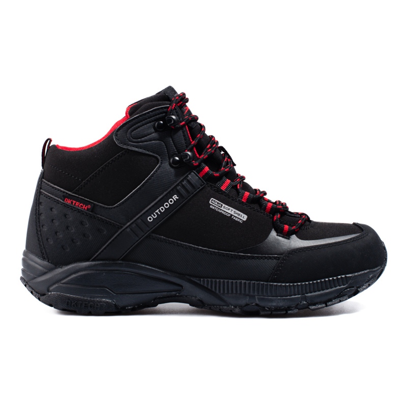 Pantofi de trekking pentru bărbați DK cu șireturi, cu căptușeală înaltă negru Pantofi de trekking pentru bărbați DK cu șireturi, cu căptușeală înaltă negru