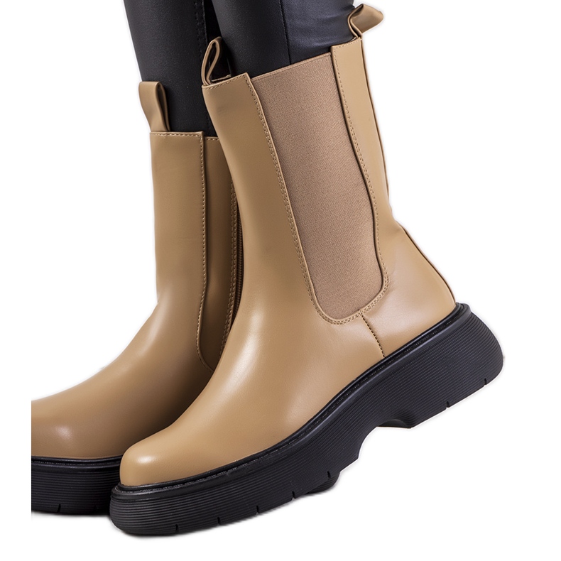 Cizme bej de la cizme Willsden