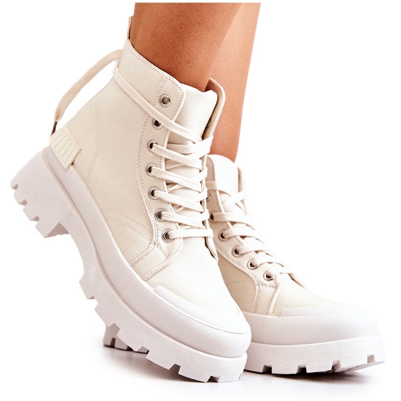 PS1 Cizme de drumeție legate Faithfull bej PS1 Cizme de drumeție legate Faithfull bej