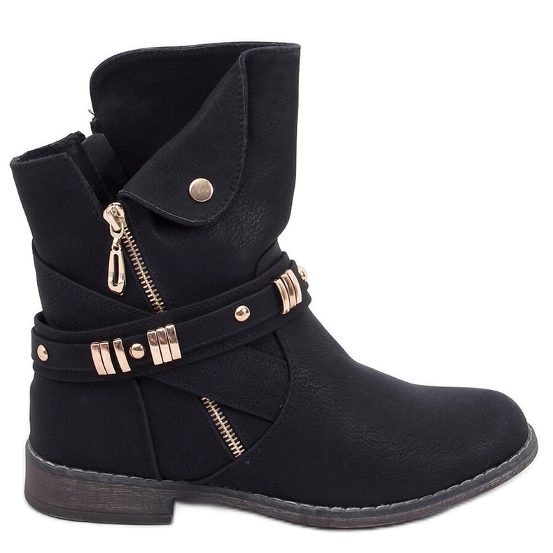 Cizme de dama Yidu Black negru