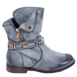 Cizme de dama Yidu Blue albastru Cizme de dama Yidu Blue albastru