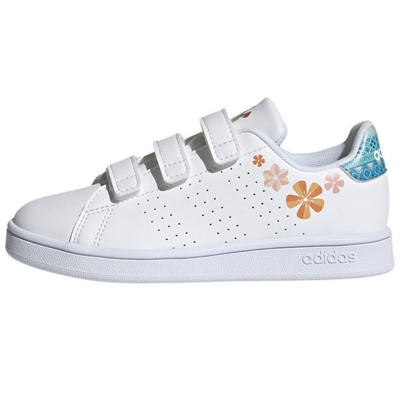 Pantofi Adidas Advantage Disney Vaiana C Jr GZ7627 alb