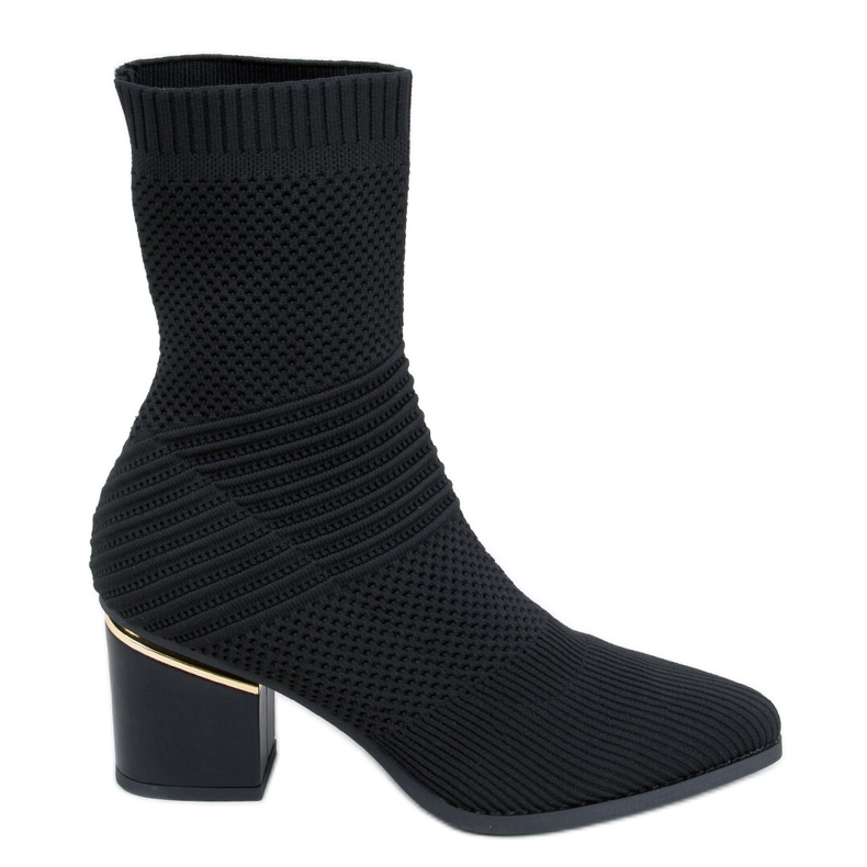 Tiara Cizme negre cu toc inalt negru