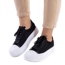 Tenisi negri pe platforma Kilkenny negru