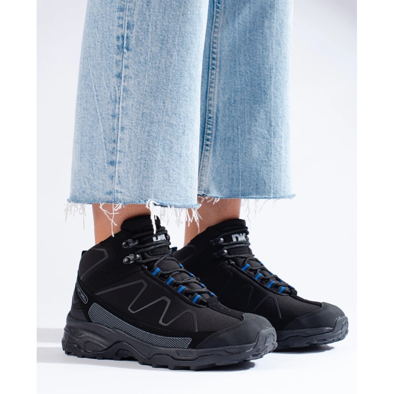 Pantofi sport de trekking pentru femei, cu căptușeală înaltă DK neagră negru
