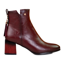 W. Potocki Cizme de damă la modă pe postul Potocki visiniu roșu W. Potocki Cizme de damă la modă pe postul Potocki visiniu roșu