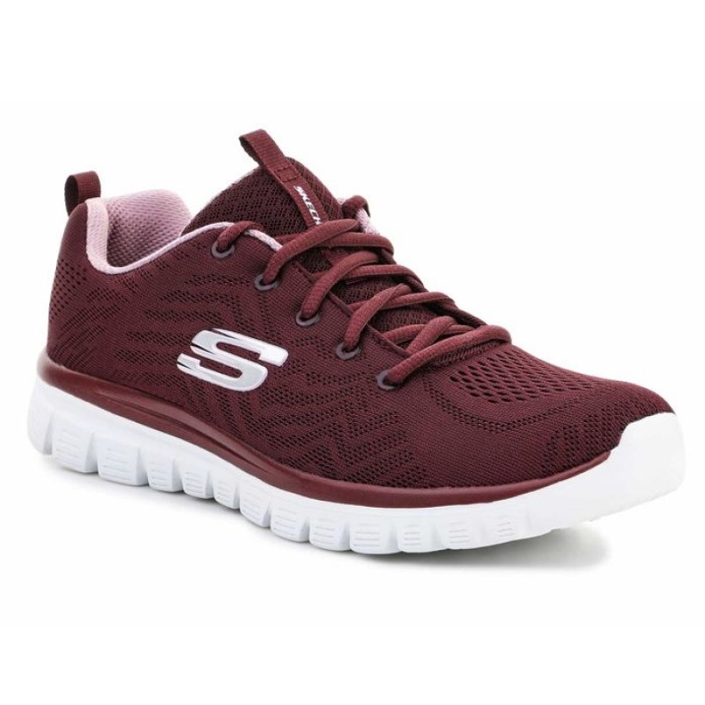 Pantofi Skechers Graceful Get Connected W 12615-WINE roșu Pantofi Skechers Graceful Get Connected W 12615-WINE roșu