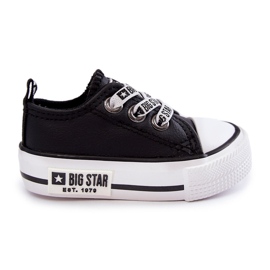 Pantofi de piele pentru copii Big Star KK374041 Negru-Alb Pantofi de piele pentru copii Big Star KK374041 Negru-Alb