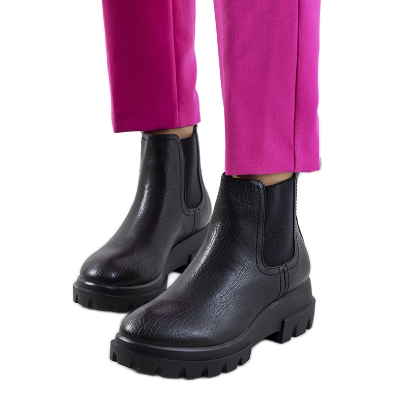 Cizme negre de la Bexley negru