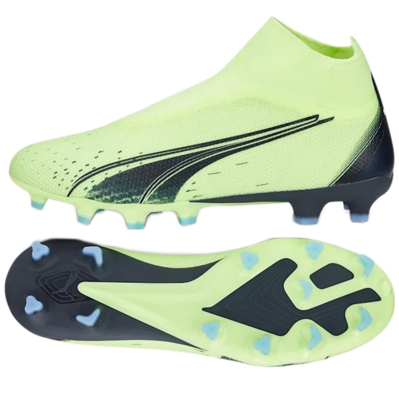 Pantofi de fotbal Puma Ultra Match FG / AG M 107032 01 galben verde