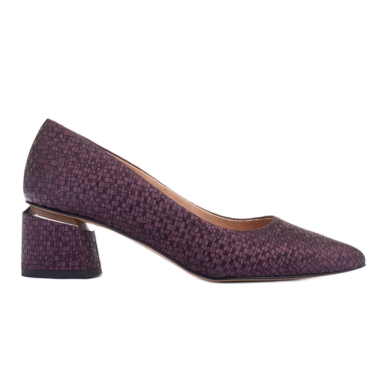 Marco Shoes Pompele din piele de căprioară violet