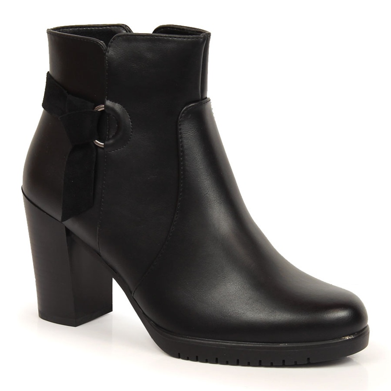 Cizme negre de dama cu toc inalt de la Sergio Leone negru