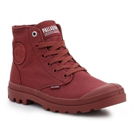 Pantofi Palladium Mono Chrome Wax 73089-658-M roșu Pantofi Palladium Mono Chrome Wax 73089-658-M roșu