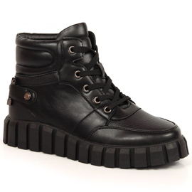 Muncitoare de platformă pentru femei cu decor Potocki negru Muncitoare de platformă pentru femei cu decor Potocki negru