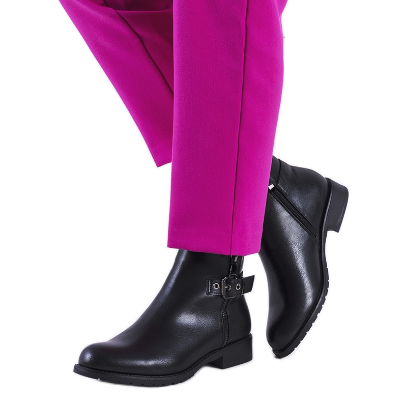 Cizme negre clasice Manila negru