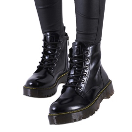 Cizme negre cu fir Yuliya decorativ negru