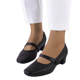 Pompe maro închis cu curea Cilka