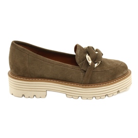 Pantofi dama de piele intoarsa Laura Messi 2523 verde Pantofi dama de piele intoarsa Laura Messi 2523 verde