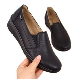 Helios Piele, pantofi slip-on negru Helios Piele, pantofi slip-on negru