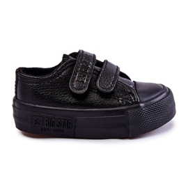 Pantofi Copii Piele Cu Velcro Big Star KK374090 Negru Pantofi Copii Piele Cu Velcro Big Star KK374090 Negru
