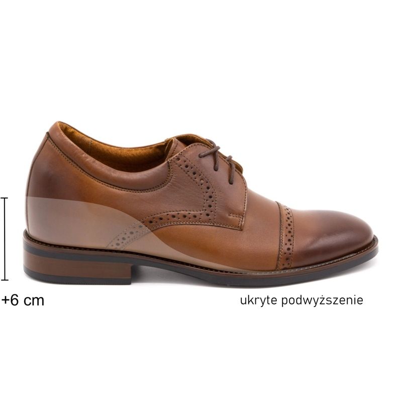 Olivier Pantofi din piele pentru bărbați care sporesc maroul formal P45KB