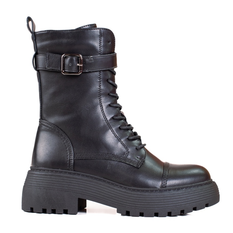 Genți de damă înalte, negre, cu șireturi Shelovet negru