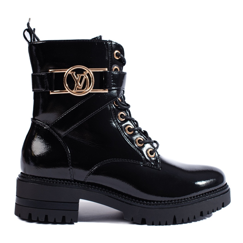 W. Potocki Genți de damă Potocki negre lăcuite negru