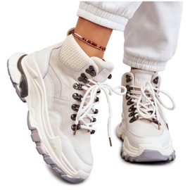 Pantofi sport înalți pentru femei GOE KK2N4097 Bej deschis Pantofi sport înalți pentru femei GOE KK2N4097 Bej deschis